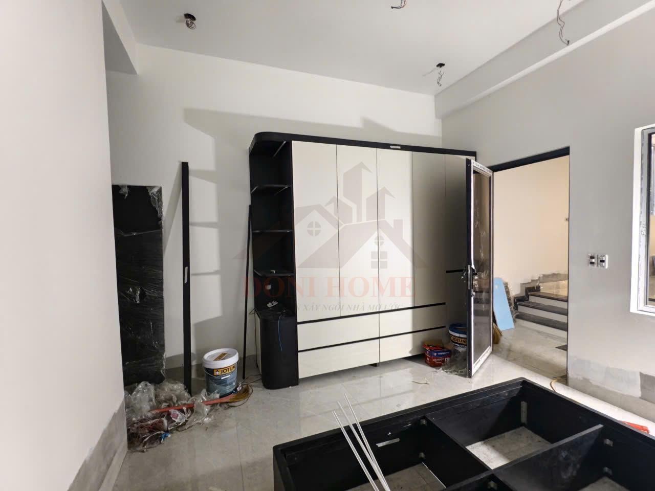 Thiết Kế Thi Công Tủ Áo Hiện Đại Không Tay Nắm TA08